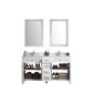 Legion Furniture WV2260-W Legion Furniture WV2260-W 60" White Finish Sink Vanity Cabinet with Carrara White Top