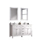 Legion Furniture WV2260-W Legion Furniture WV2260-W 60" White Finish Sink Vanity Cabinet with Carrara White Top