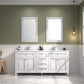 Legion Furniture WV2272-W Legion Furniture WV2272-W 72" White Finish Sink Vanity Cabinet with Carrara White Top