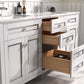 Legion Furniture WV2272-W Legion Furniture WV2272-W 72" White Finish Sink Vanity Cabinet with Carrara White Top