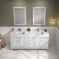 Legion Furniture WV2272-W Legion Furniture WV2272-W 72" White Finish Sink Vanity Cabinet with Carrara White Top