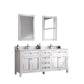 Legion Furniture WV2272-W Legion Furniture WV2272-W 72" White Finish Sink Vanity Cabinet with Carrara White Top