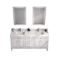 Legion Furniture WV2272-W Legion Furniture WV2272-W 72" White Finish Sink Vanity Cabinet with Carrara White Top