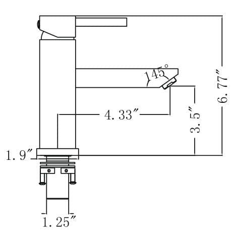 Legion Furniture ZY6001-BB Legion Furniture ZY6001-BB UPC Faucet with Drain - Brown Bronze