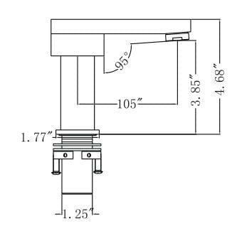 Legion Furniture ZY6051-BB Legion Furniture ZY6051-BB UPC Faucet with Drain - Brown Bronze