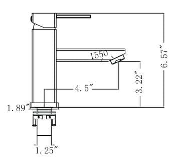 Legion Furniture ZY6301-BB Legion Furniture ZY6301-BB UPC Faucet with Drain - Brown Bronze