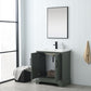 30 Inch Single Sink Bathroom Vanity in Vintage Green with Ceramic Sink and Countertop - Vanity Art VA5030-VG