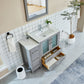 42 Inch Single Sink Bathroom Vanity in Gray with Ceramic Countertop - Vanity Art VA3030-42G