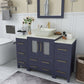 48 Inch Single Sink Bathroom Vanity in Blue with Marble Countertop - Vanity Art VA3124-48B