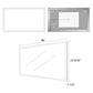 Rectangular 48 Inch x 27.5 Inch LED Bathroom Mirror with Touch Sensor - Vanity Art VA3D-48