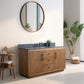 60 Inch Single Sink Bathroom Vanity in Tan with Limestone Top - Vanity Art VA7060-ST-BT