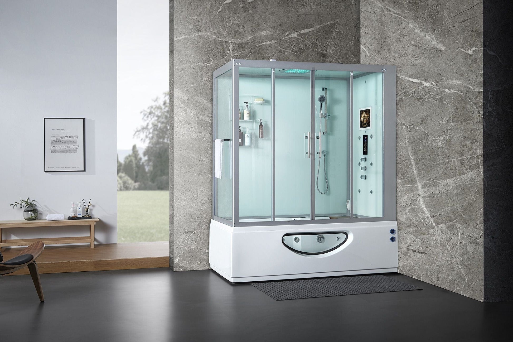 Maya Bath MB-105 Catania - White - Right (105)