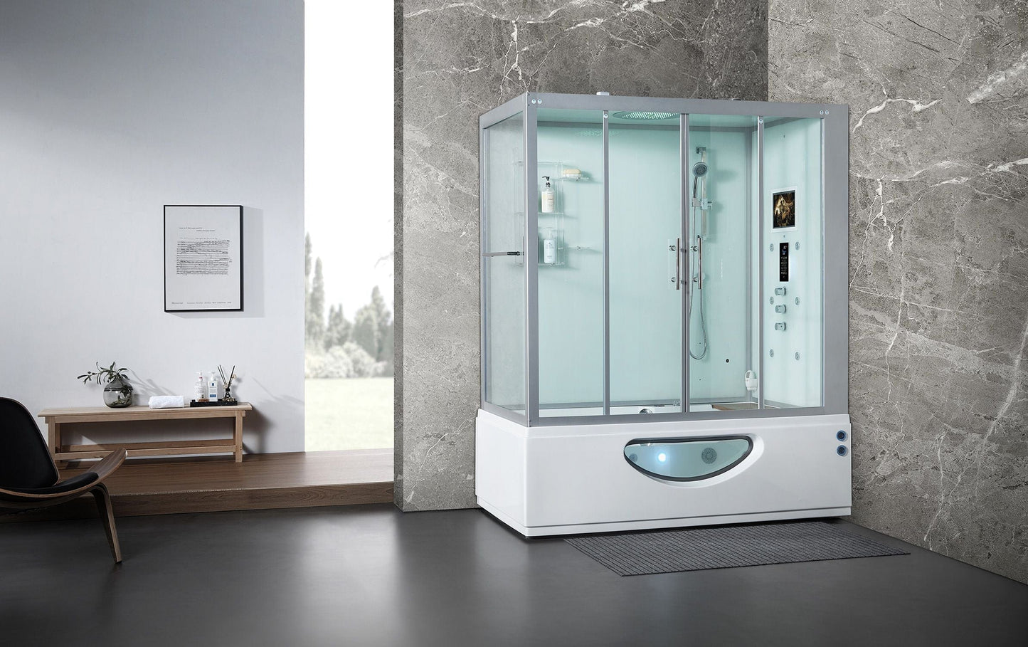 Maya Bath MB-105 Catania - White - Right (105)