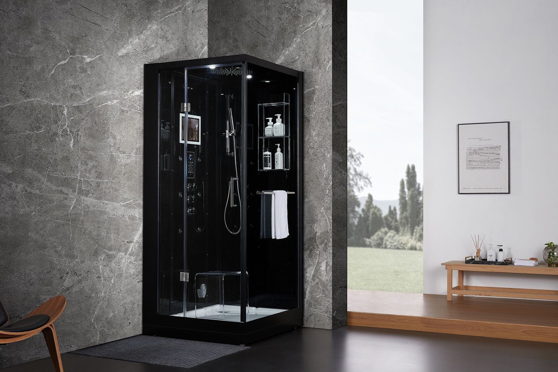 Maya Bath MB-203 Arezzo - Black - Left (203)