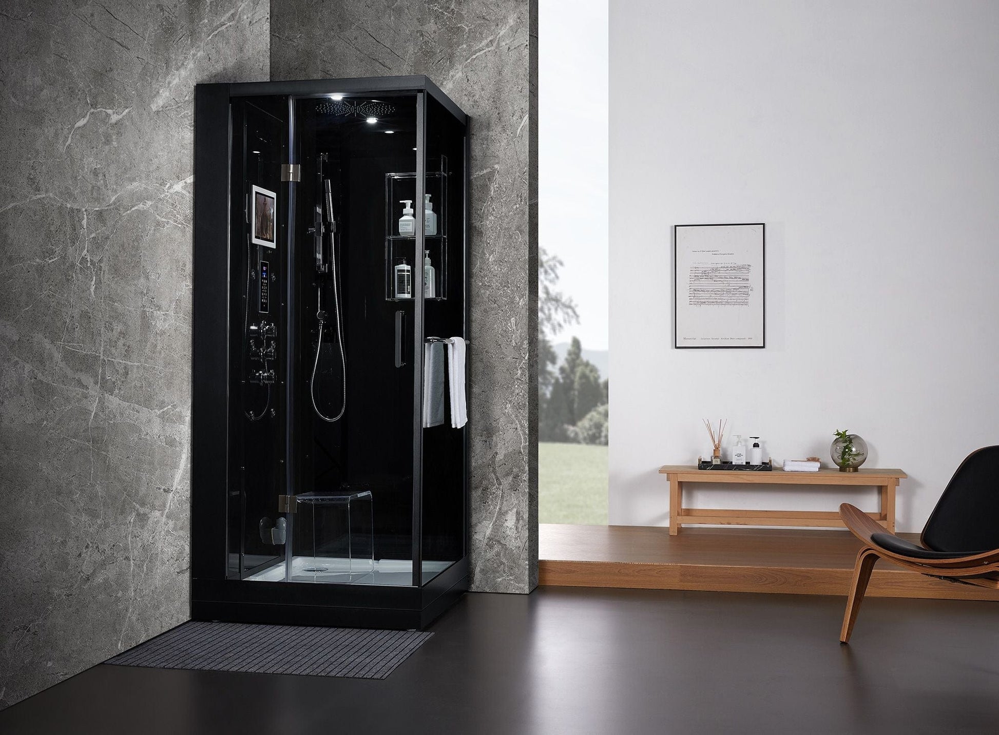 Maya Bath MB-203 Arezzo - Black - Left (203)