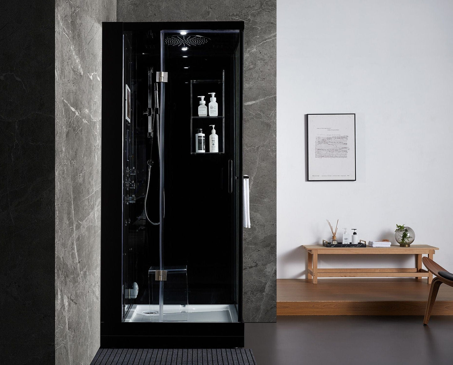 Maya Bath MB-203 Arezzo - Black - Left (203)