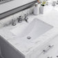 MADALYN 60"W x 34"H Pure White Double-Sink Vanity + Faucets