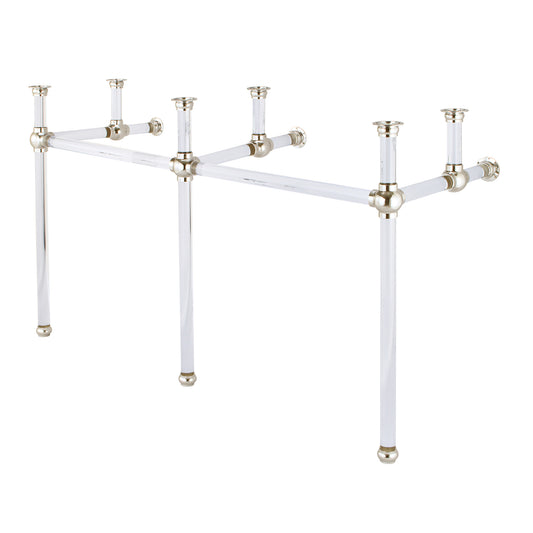 EMPIRE 60"W x 34"H  Double Washstand Only, in Polished Nickel Finish