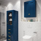 Madison Collection Linen Cabinet In Monarach Blue