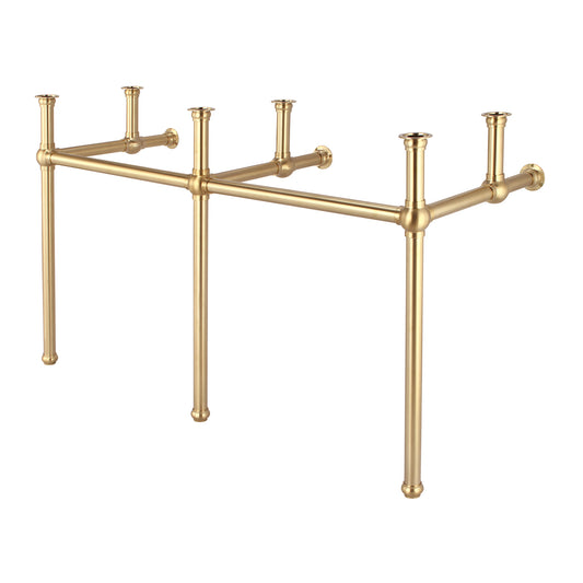 EMBASSY 60"W x 34"H  Double Washstand and P-Trap included, in Satin Gold Finish