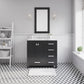 MADISON 36"W x 34"H Espresso Single-Sink Vanity + Faucets