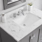 MADISON 36"W x 34"H Cashmere Gray Single-Sink Vanity + Faucets