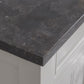 POTENZA 60"W x 34"H Earl Gray Vanity with Blue Limestone Countertop + Faucets A