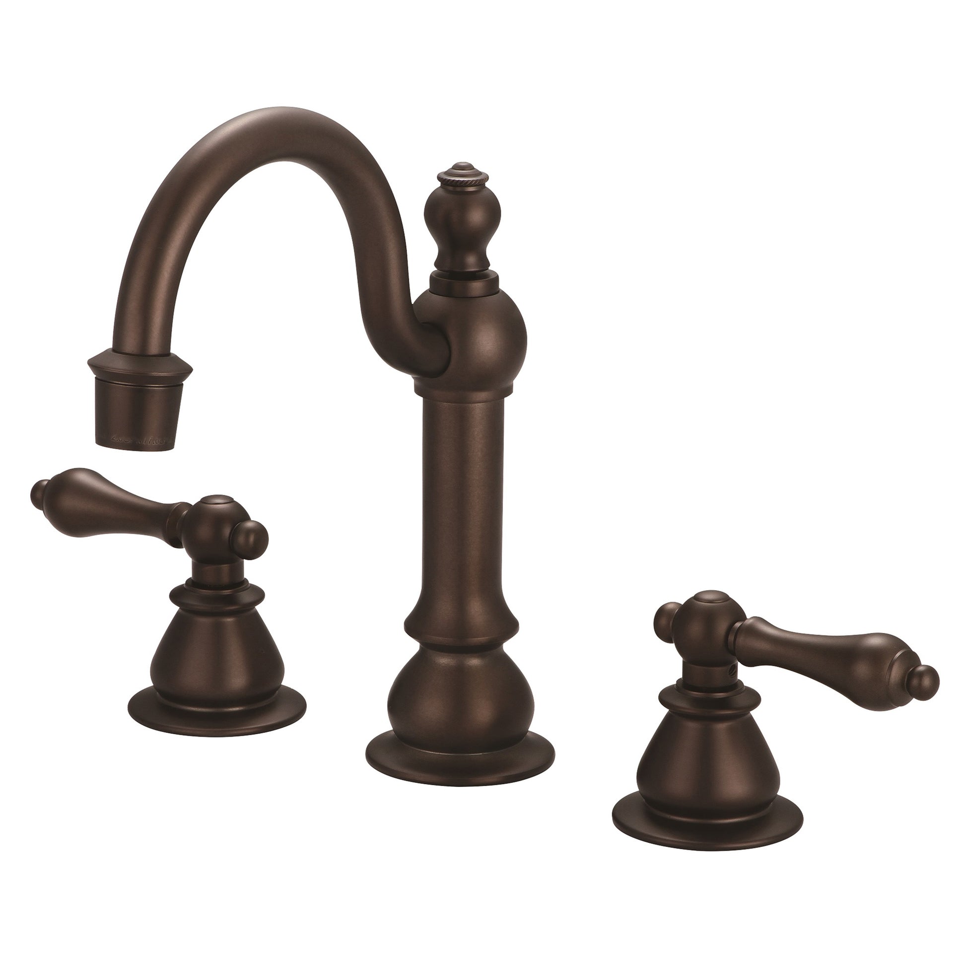 American 20th Century Classic Widespread Bathroom F2-0012 Faucets With Pop-Up Drain in Oil Rubbed Bronze Finish, With Metal Lever Handles