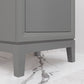 ELSA 20.5"W x 34"H Cashmere Gray Integrated Ceramic Sink Vanity