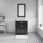 MADISON 30"W x 34"H Espresso Single-Sink Vanity + Mirror