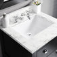 MADALYN 24"W x 34"H Espresso Single-Sink Vanity + Faucets & Mirror