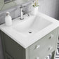 VIOLA 24"W x 34"H Glacial Green Integrated Ceramic Sink Vanity + Modern Single Faucet