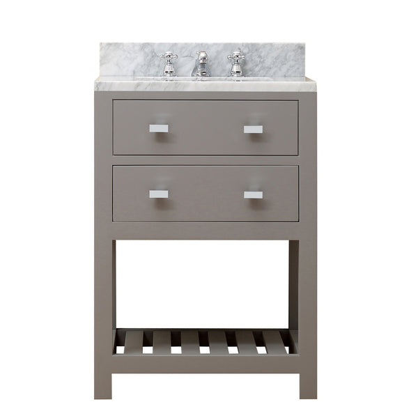 MADALYN 24W x 34H Cashmere Gray Single-Sink Vanity + Faucets