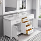 MADISON 72"W x 34"H Pure White Double-Sink Vanity + Mirror