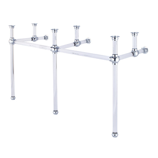 EMPIRE 60"W x 34"H  Double Washstand Only, in Chrome Finish