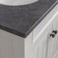 POTENZA 48"W x 34"H Earl Gray Vanity with Blue Limestone Countertop + Faucets A