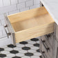 CHESTNUT 48"W x 34.2"H Gray Oak Single-Sink Vanity with Carrara White Marble Countertop