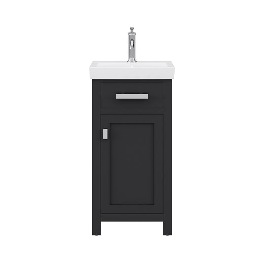 MIA 17.3"W x 34.4"H Espresso Vanity