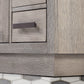 CHESTNUT 48"W x 34.2"H Gray Oak Single-Sink Vanity with Carrara White Marble Countertop + Mirror