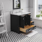 MADISON 36"W x 34"H Espresso Single-Sink Vanity + Faucets