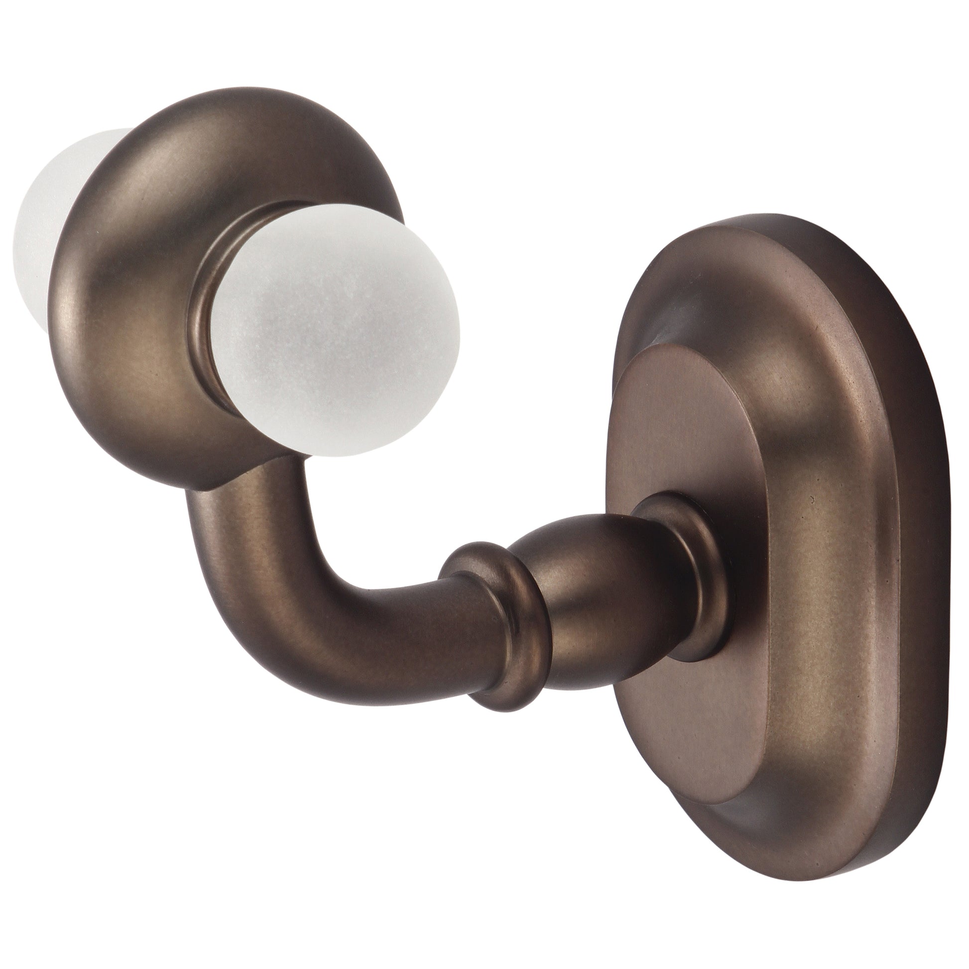 Elegant Matching Glass Series Robe Hooks in Oil Rubbed Bronze Finish