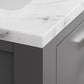 MADISON 24"W x 34"H Cashmere Gray Single-Sink Vanity + Faucets & Mirror