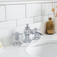 QUEEN 36"W x 34"H Cashmere Gray Single-Sink Vanity with Carrara Quartz Countertop + Faucets (F2-0013)