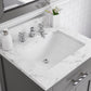 MADISON 24"W x 34"H Cashmere Gray Single-Sink Vanity + Faucets & Mirror