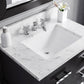 MADALYN 30"W x 34"H Espresso Single-Sink Vanity + Faucets & Mirror