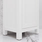 MIA 17.3"W x 34.4"H Pure White Integrated Ceramic Sink Vanity + Modern Single Faucet