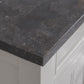 POTENZA 60"W x 34"H Earl Gray Vanity with Blue Limestone Countertop + Faucets B