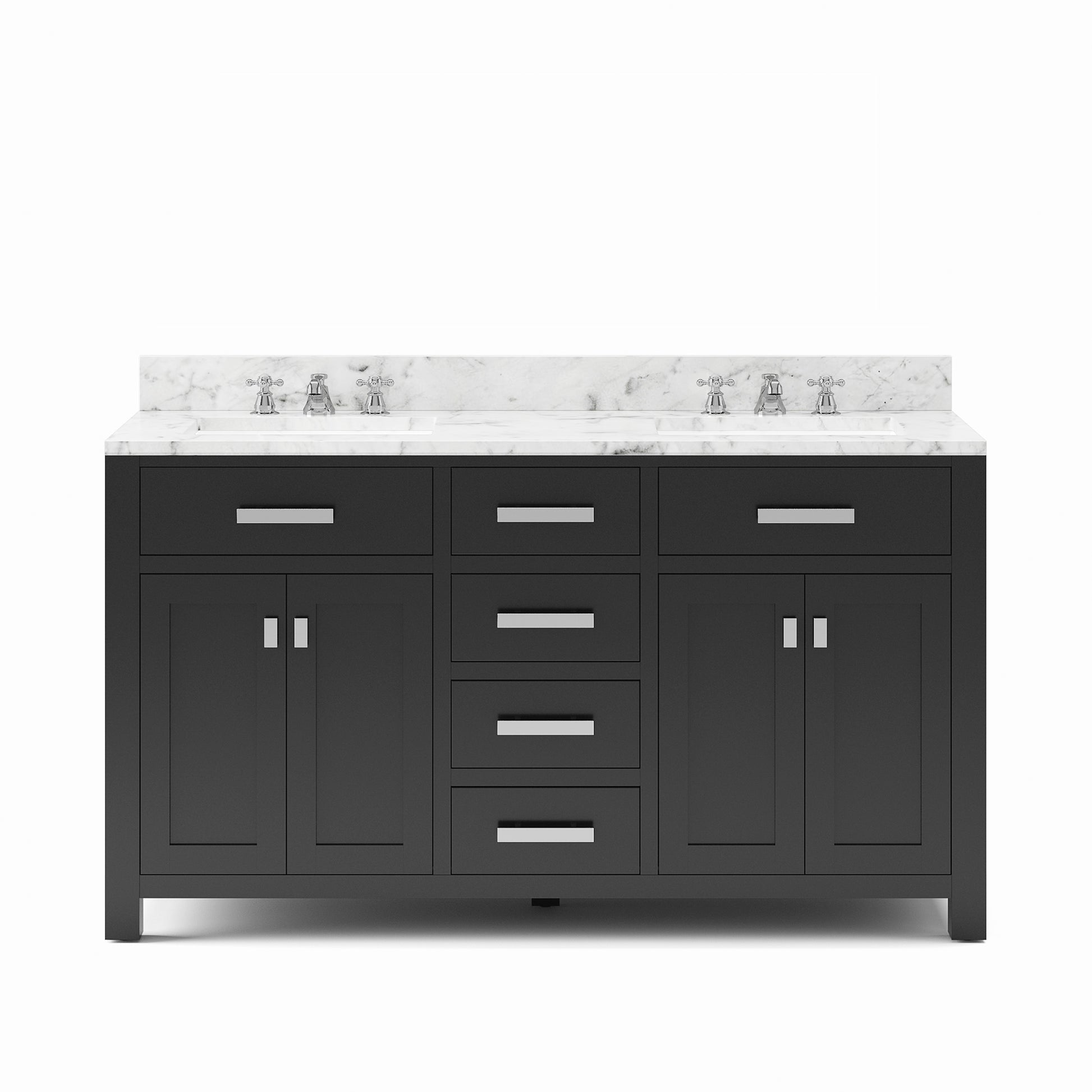 MADISON 60"W x 34"H Espresso Double-Sink Vanity