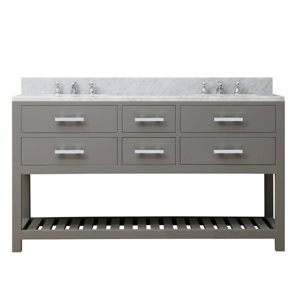 MADALYN 60W x 34H Cashmere Gray Double-Sink Vanity