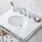 EMBASSY 30"W x 34"H  Single Washstand , P-Trap, Countertop with Sink, and F2-0012 Faucet included, in Chrome Finish